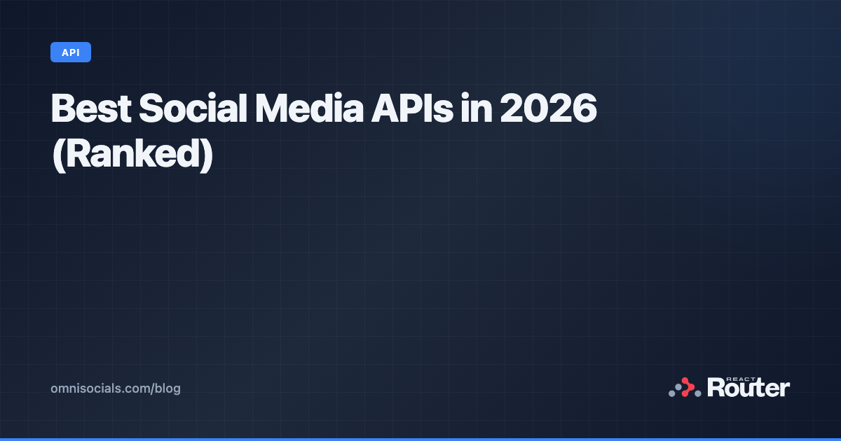 Best Social Media APIs in 2026 (Ranked)