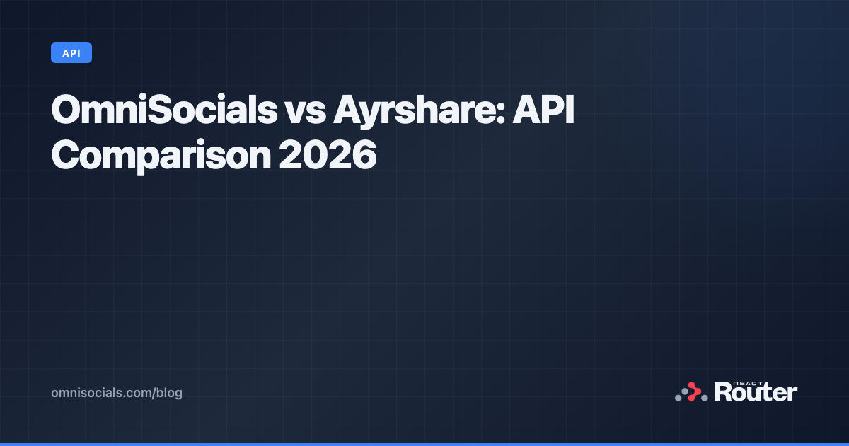 OmniSocials vs Ayrshare: API Comparison 2026