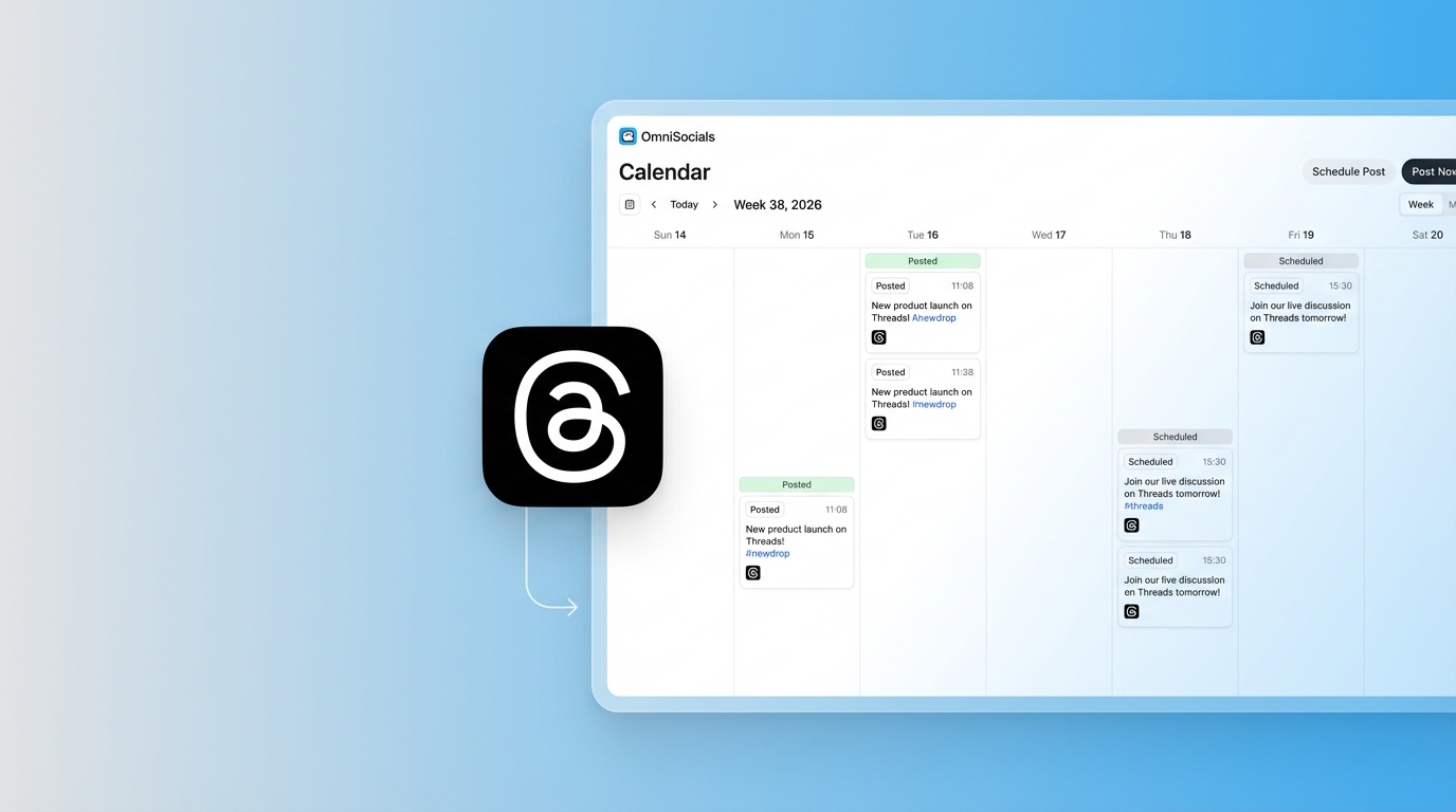 OmniSocials Threads scheduling interface